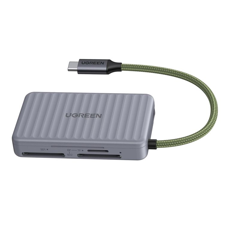 Adaptador Tarjetas SD MicroSD Con Cable USB-C Alta Velocidad Almacenamiento Tarjetas