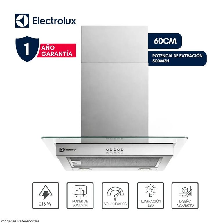 Campana de Pared 60cm Efficient Acero Inoxidable CE6VX