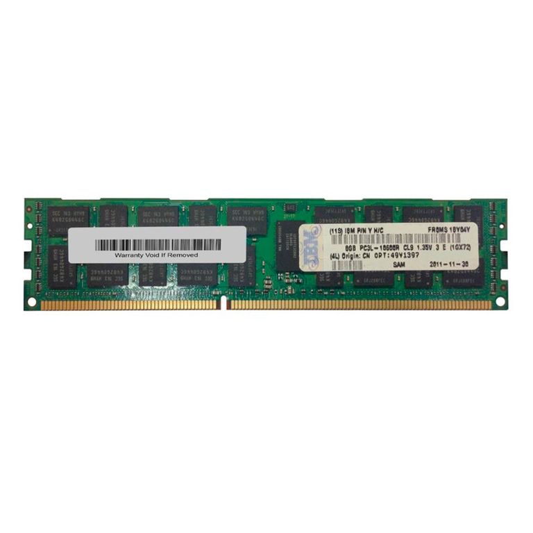 MEMORIA 8GB IBM 2RX4 PC3L-10600 DDR3 RDIMM PN 49Y1415 49Y1397