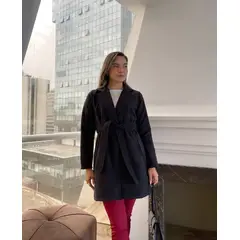 ALLEZ COLLECTION - ABRIGO CORTO DE PAÑO - GABARDINA CORTA DE PAÑO - SIN FORRO