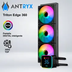 ANTRYX - SISTEMA DE ENFRIAMIENTO LIQUIDO TRITON EDGE 360 BLACK, ARGB