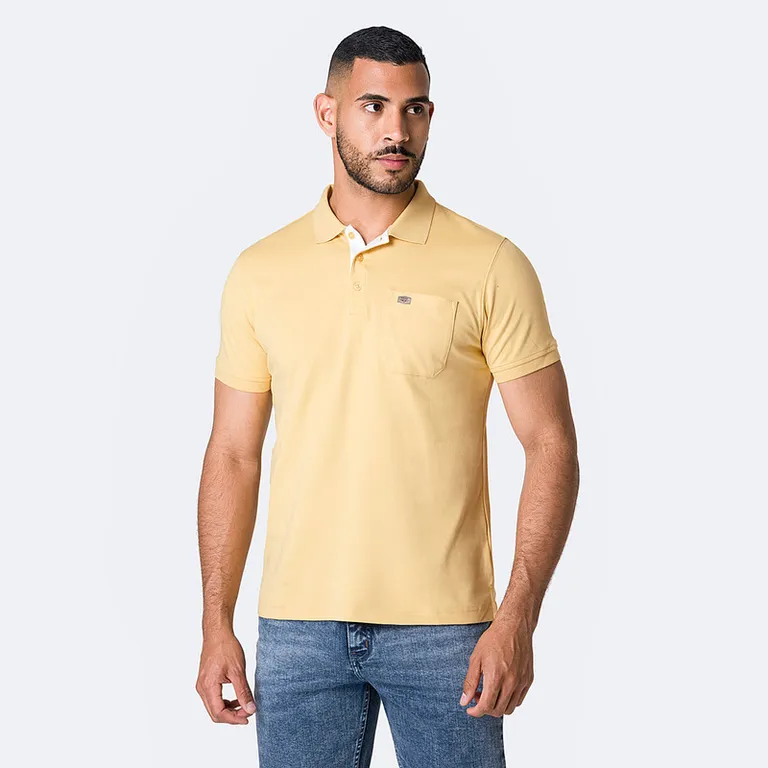 Polo Box Basico Braxis Gamuza Pima Hombre