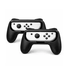 MIMD - 2 und Adaptador Grips para Joy Cons Mando Nintendo Switch Agarre NEGRO