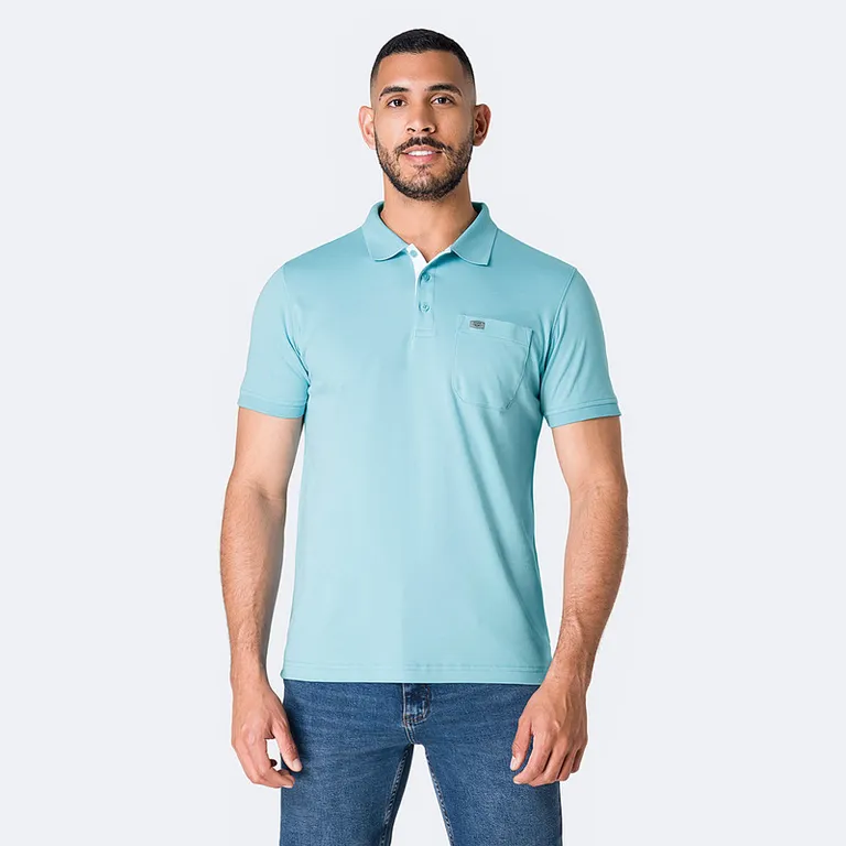 Polo Box Basico Braxis Gamuza Pima Hombre