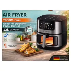 GENERICO - Freidora de Aire Sin Aceite 12L 2800w Tiffany