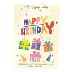 GENERICO - Pack x 4 Tarjetas de Cumpleaños