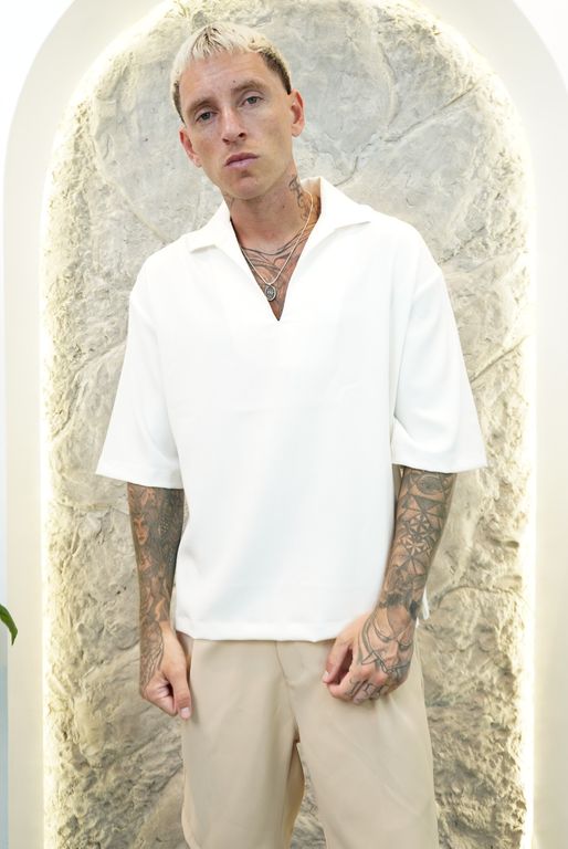 Camisa Manga corta cuello V