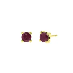 BALIQ - Aretes Rubi Red Oro 18K