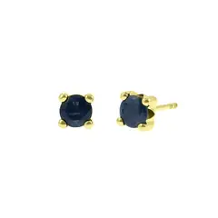 BALIQ - Aretes Piedra Zafiro Oro 18K