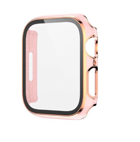 Bumpers para Apple Watch Bordes Dorados 45mm - ROSADO