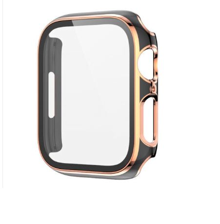 Bumpers para Apple Watch Bordes Dorados 45mm - NEGRO