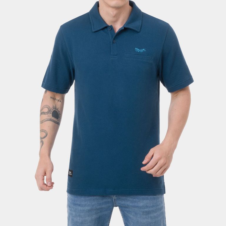 Polo Box Moda Strokke Jersey Jacquard Hombre