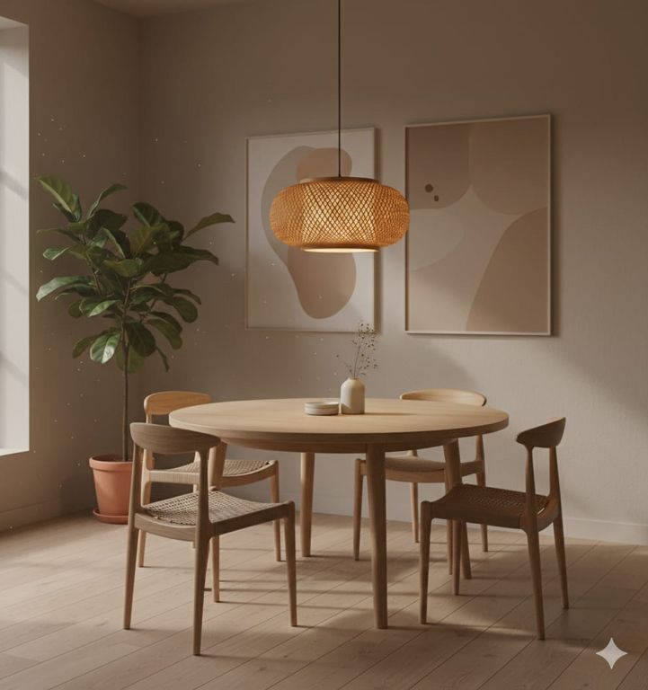 LAMPARA COLGANTE RUSTICA ARANZA E27 BAMBU