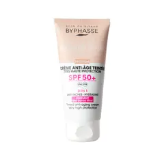 BYPHASSE - Protector Solar Crema Antiedad SPF 50+ Color Medium 50ml -