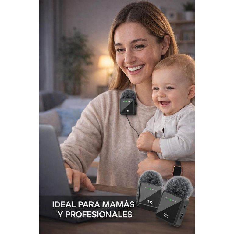 Micrófono Solapero F11-2 Dual Audio Profesional Para Videos y Clases