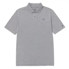 Caterpillar - Polo Hombre Cat Logo Pique Gris