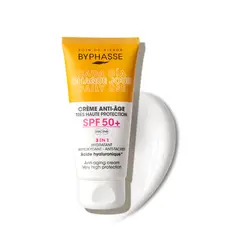 BYPHASSE - Protector Solar Crema Antiedad SPF 50+ Natural 50ml -