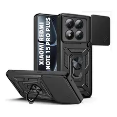 GENERICO - Case Funda Antishock XIAOMI REDMI NOTE 15 PRO PLUS - Protector Cámara Negro