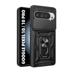 GENERICO - Case Funda Antishock GOOGLE PIXEL 10 PIXEL 10 PRO - Protector Cámara Negro