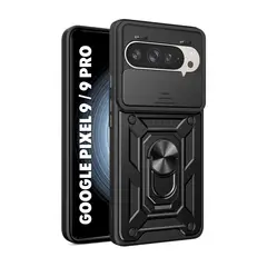 GENERICO - Case Funda Antishock GOOGLE PIXEL 9 PIXEL 9 PRO - Protector Cámara Negro