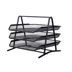 GENERICO - Organizador de Escritorio para Documentos Tipo rejilla de 3 Niveles con detalle