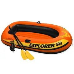 INTEX - Bote Inflable Explorer 300 Remos-Inflador