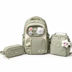GENERICO - Mochila escolar Kala Sheep pack x3