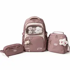 GENERICO - Mochila escolar Kala Sheep pack x3