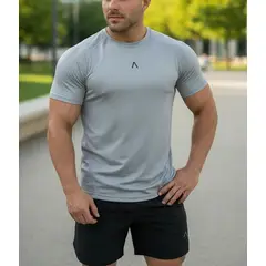 ALPHA FIT - Polo hombre deportivo - Polo de compresion - Ropa gym - Alphafit