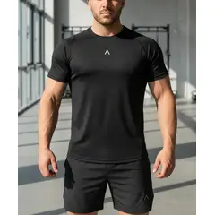 ALPHA FIT - Polo hombre deportivo - Polo de compresion - Ropa gym - Alphafit