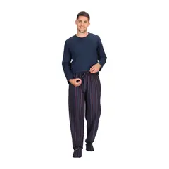 MOTA - Pijama Largo Algodón con Pantuflas MT30229