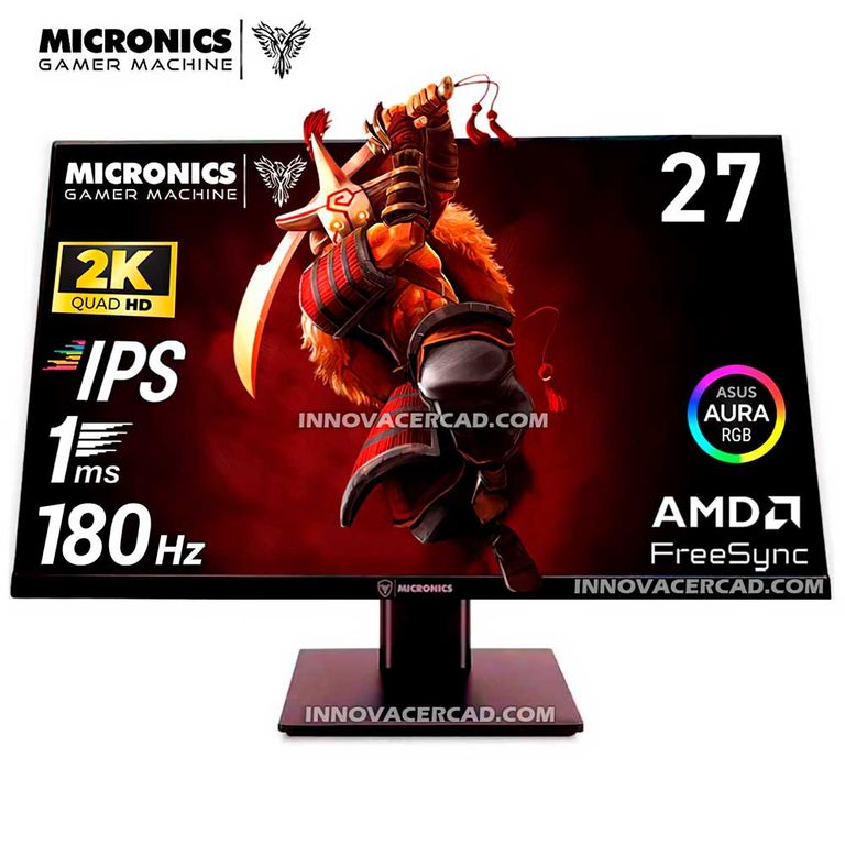 Monitor Matrix GM27FQ 27 pulg QHD (2560 x 1440) IPS, 180HZ, 1MS, AMD FreeSync, RGB