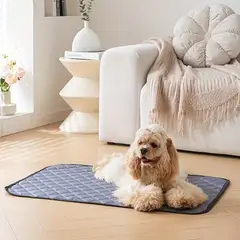 GENERICO - MANTA PARA MASCOTAS IMPERMEABLE - GRIS 75X55