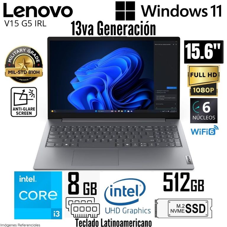 Laptop V15 G5 IRL Intel Core i3-1315U 8GB RAM 512GB SSD 15.6" FHD - 83GW005MLD