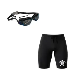 AQUA&MODA - PACK SHORT DE NATACIÓN TORTUGA 2 Y LENTES DE NATACIÓN NEGRO POLARIZADO PROTECCION UV SNLAQTM2LPN