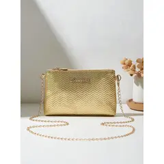 KAST PE - Bolso de mano Clutch Dorado Sunny City