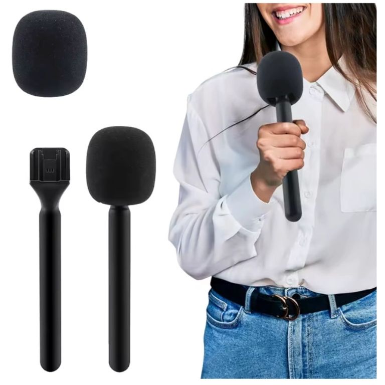 Adaptador de Mano para Micrófono Solapero