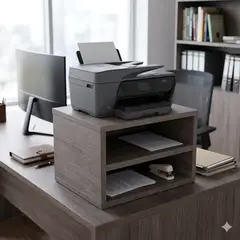 GENERICO - Módulo Organizador de mesa escritorio en melamina Ceniza