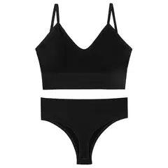 ZIMRAHYG - Bralette Top Deportivo Calzón Bikini Mujer Conjunto Lencería