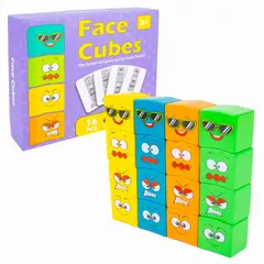 GENERICO - Juego de Cubos con Caritas Face Cubes