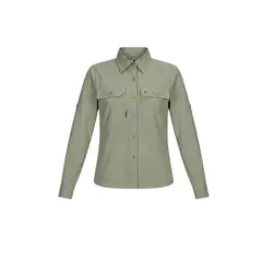 HOSEG - CAMISA LONG SLEEVE EXPLORER OLIVE MUJER