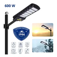 OEM - Lámpara Solar LED Jortan 600W Reflector Exterior IP66 Impermeable con Panel Solar