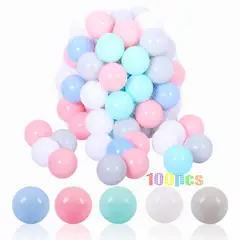 GENERICO - Set 100 Pelotas Didácticas Color Pastel