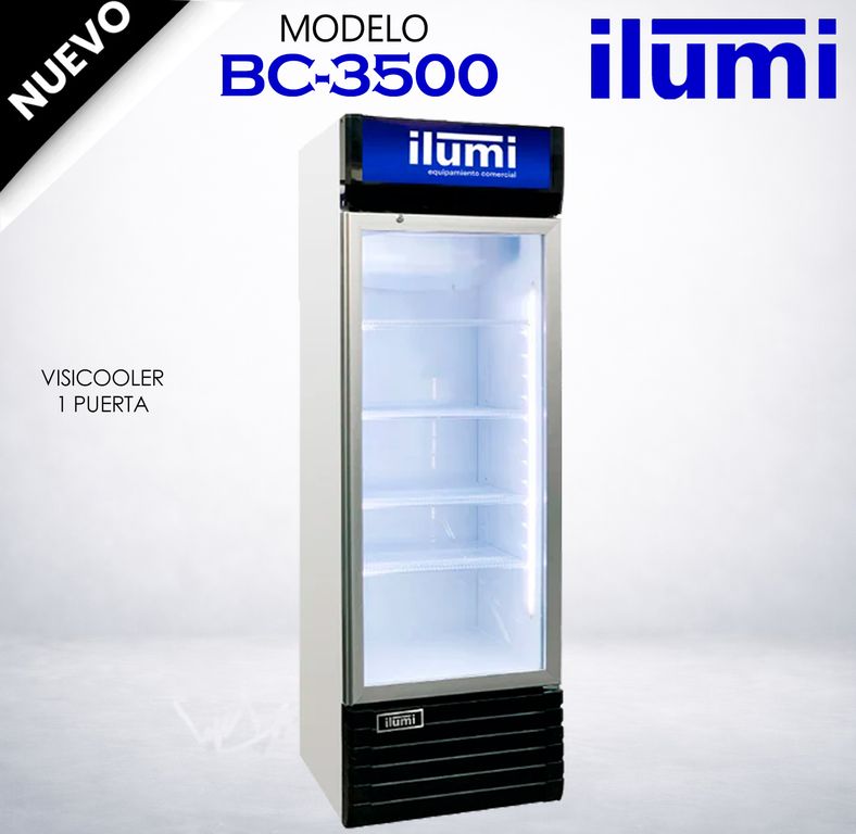 Exhibidor - Visicooler Vertical 350Lt 1 Puerta Vidrio BC-3500