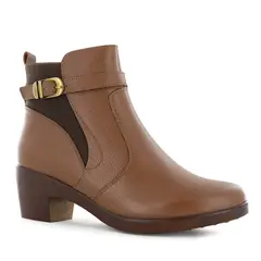 ECCO - Botin Cuero Mujer Tostado Asturias09