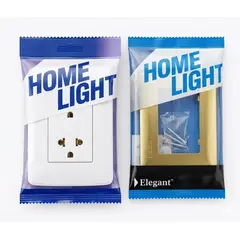 HOME LIGHT - TOMACORR. DOBLE PEMP CSAL. A TIERRA H.L LUXURY + PLACA DECORATIVA GOLD