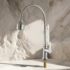 GALEZ - LLAVE PARA LAVADERO AL BAR FLEXIBLE + RESPUESTO - FACIL INSTALACION