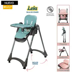 EBABY - Silla de comer Plegable Reclinable Leia Verde