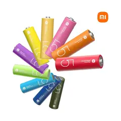 XIAOMI - Paquete De 10 Pilas LR6 AA Alcalinas Baterías Rainbow