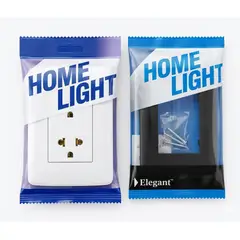 HOME LIGHT - TOMACORR. DOBLE PEMP CSAL. A TIERRA H.L LUXURY + PLACA DECORATIVA BLACK
